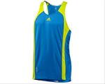ADIDAS ADIZERO SINGLET AZZURRO